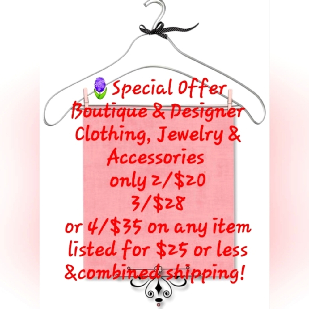 🪻2/$20, 3/$28,4/$35 Boutique & Designer Clothing .Jewelry.Accessories
